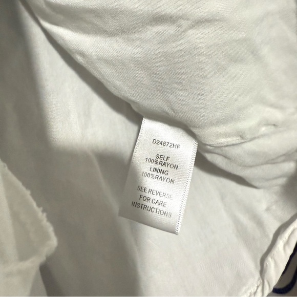 Baltic Born Corinth Maxi Dress Navy White Leaf Print Size L Tropical Boho Event - Picture 8 of 14